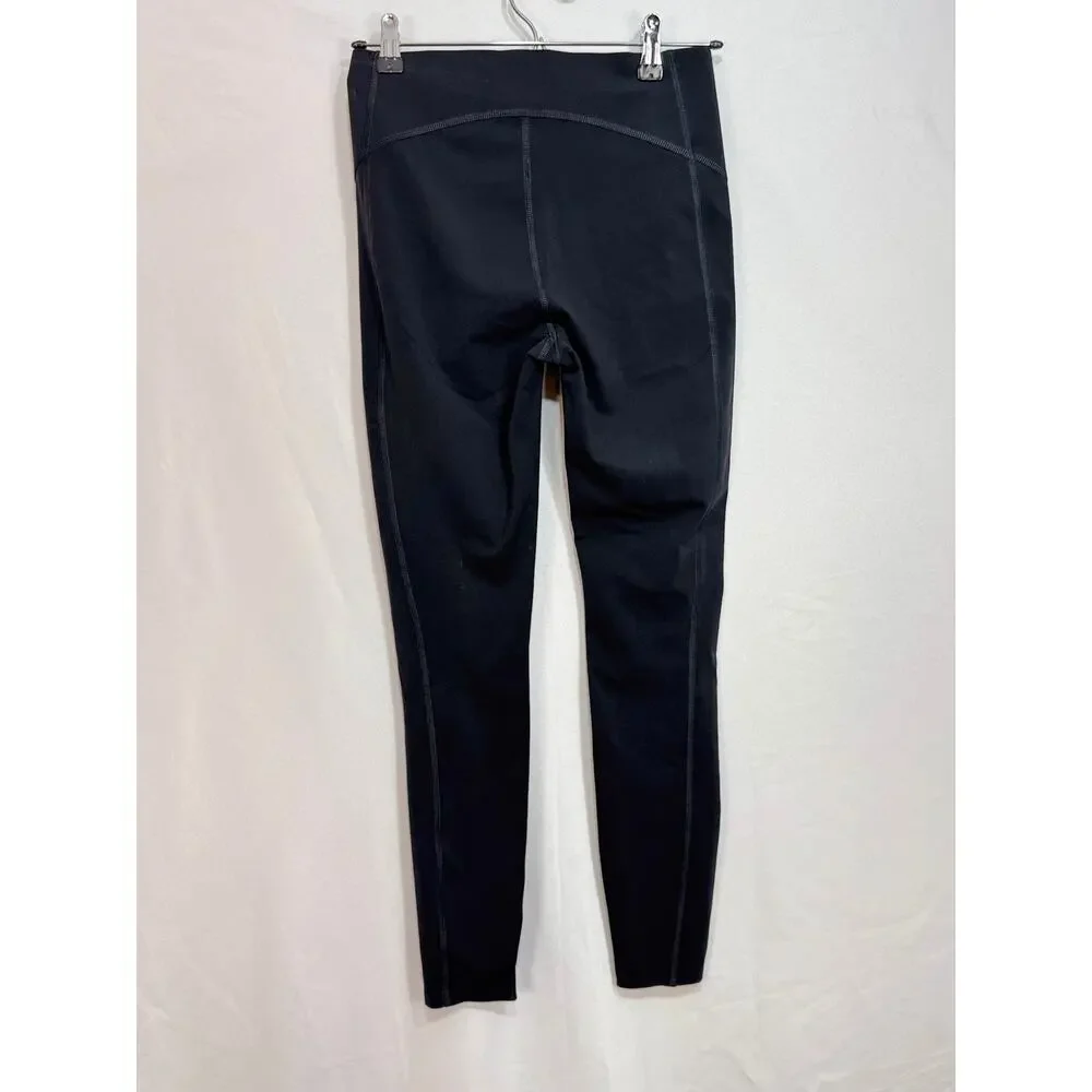 Spanx Booty Boost full length black leggings high waist workout athleisure Sz S